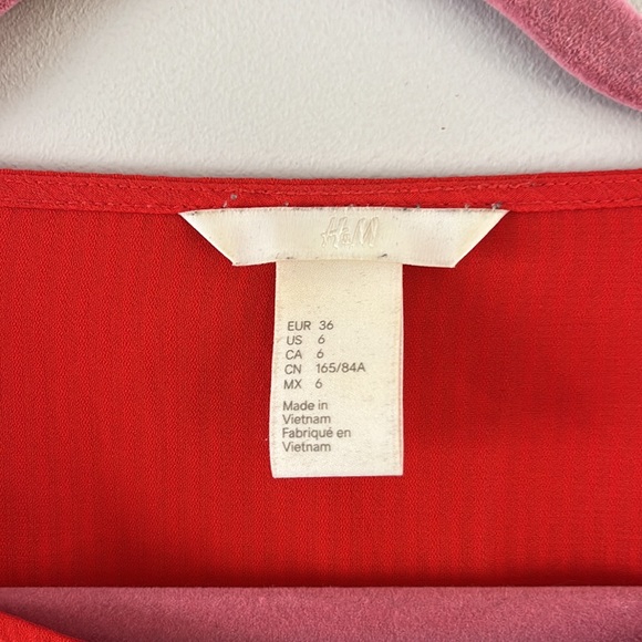 H&M Bright Red Blouse - Picture 3 of 4